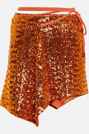 The Attico Wrap-around waist miniskirt