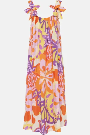 Farm Rio Lee floral cotton-blend maxi dress
