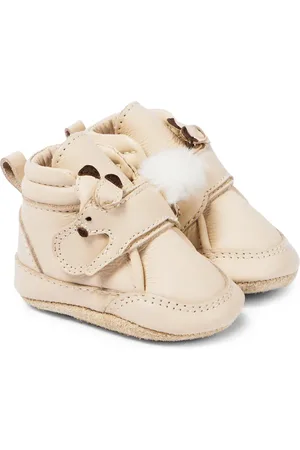 Donsje Baby Plou Arctic Hare leather booties