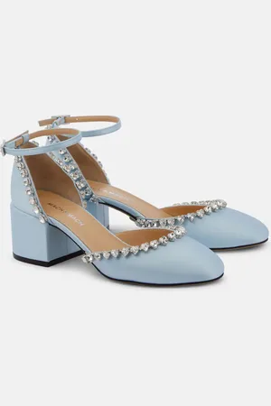Mach & Mach Audrey 55 embellished satin pumps