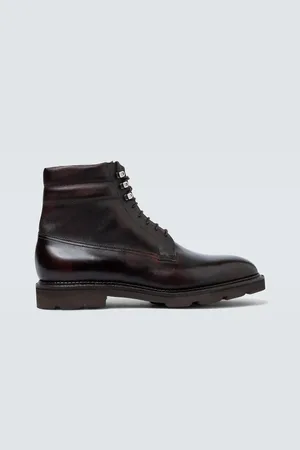 JOHN LOBB Alder leather lace-up boots