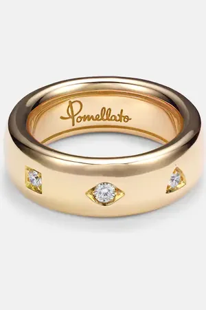Pomellato Iconica 18kt rose ring with diamonds