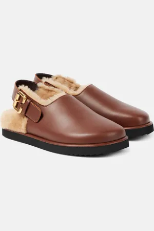 Chloé Nil shearling-lined leather mules