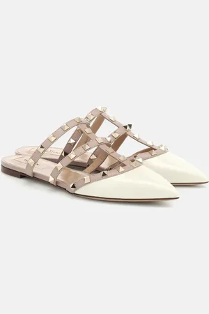 VALENTINO GARAVANI Rockstud patent leather slippers