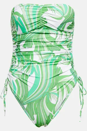 Melissa Odabash Sydney strapless printed swimsuit