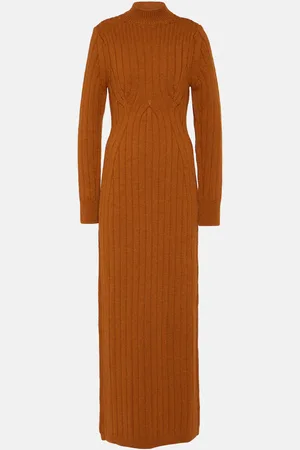 DRIES VAN NOTEN Teagan cable-knit wool maxi dress