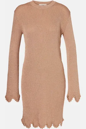 Chloé Scalloped sweater dress