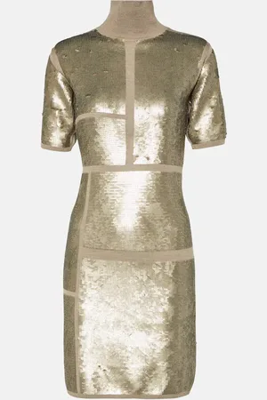 Joseph Sequined wool-blend minidress