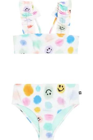 Molo Polka-dot ruffled bikini