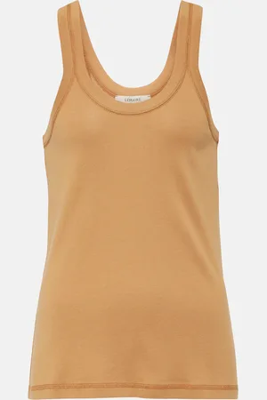 LEMAIRE Ribbed-knit cotton jersey tank top