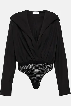 Alaïa Hooded cotton bodysuit