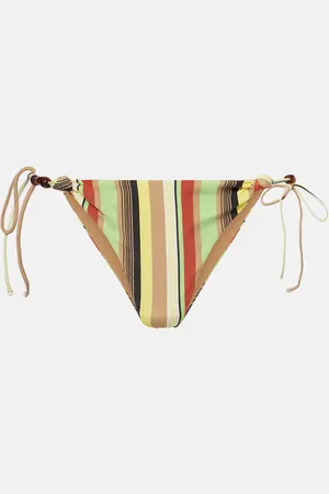 SIR Poolside striped bikini bottoms