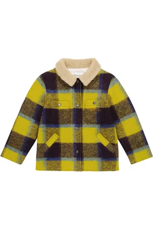 BONPOINT Baya wool-blend tartan coat