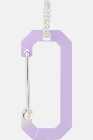 Eera Chiara Big 18kt gold single earring with diamonds