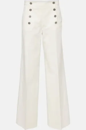 Etro Cotton-blend wide-leg pants