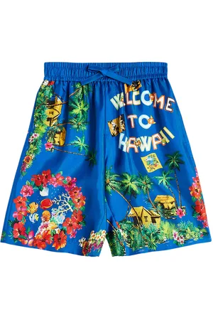 Dolce & Gabbana Printed silk Bermuda shorts
