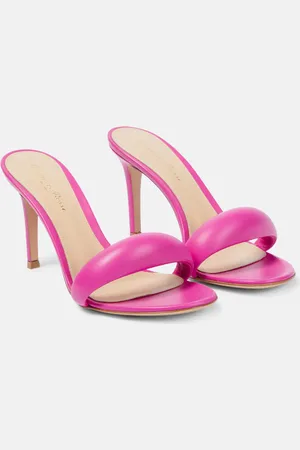 Gianvito Rossi Bijoux 85 leather mules