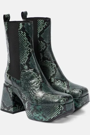 Dorothee Schumacher Snake-printed leather Chelsea boots