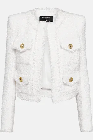 Balmain Cropped tweed jacket