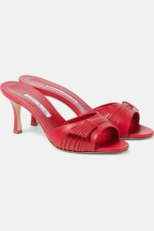 Manolo Blahnik Ebakmu 70 leather mules