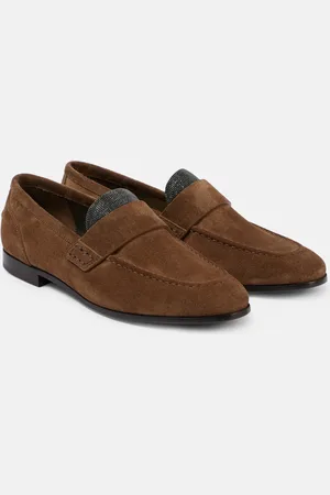 Brunello Cucinelli Monili suede loafers