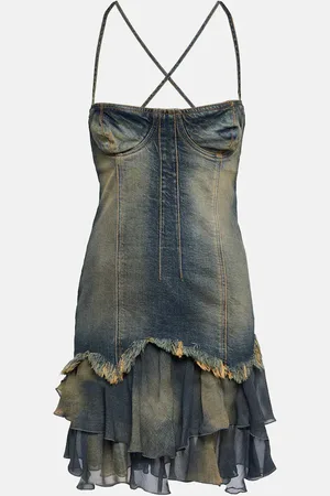 BLUMARINE Denim minidress