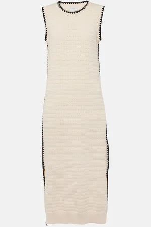 Varley Dwight knitted cotton midi dress
