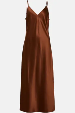 Joseph Clea silk satin midi dress