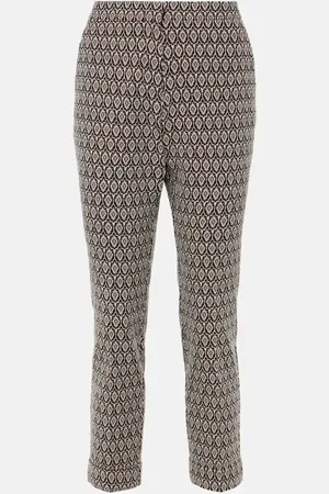 Etro Printed cotton-blend cropped pants