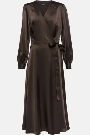Ralph Lauren Satin wrap dress