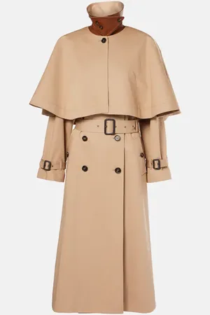 Chloé Caped cotton gabardine trench coat