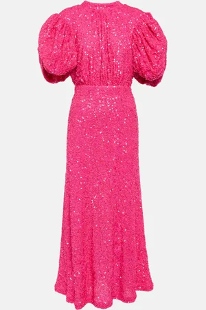 ROTATE Sequined maxi dress