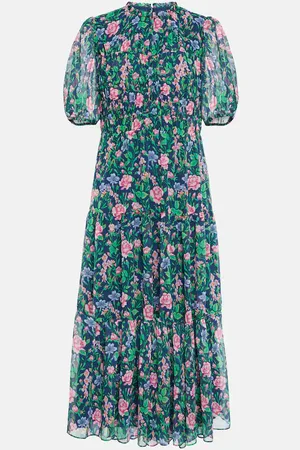 Diane von Furstenberg Blossom floral chiffon midi dress