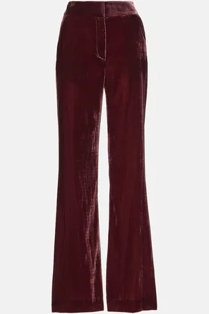 VERONICA BEARD Lebone high-rise velvet flared pants