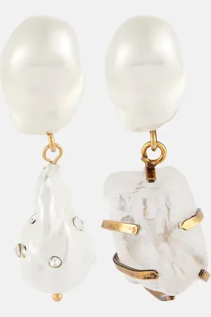 Erdem Faux pearl drop earrings