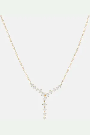 Melissa Kaye Aria Cascade Mini 18kt necklace with diamonds