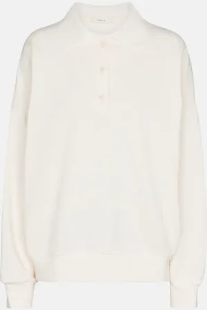 The Row Corzas cotton polo sweater