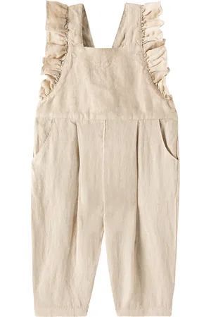 Il gufo Baby linen overalls