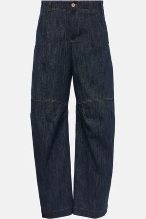 Brunello Cucinelli High-rise wide-leg jeans