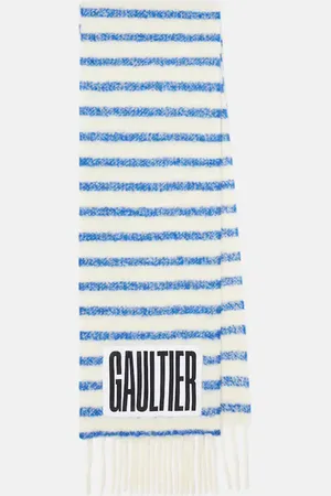 Jean Paul Gaultier Striped wool-blend scarf
