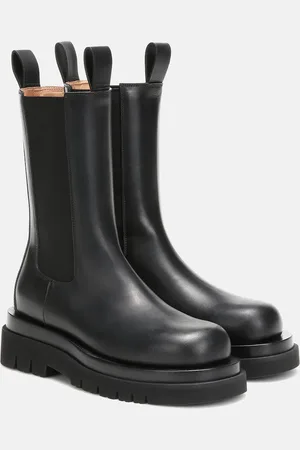 Bottega Veneta Lug leather ankle boots