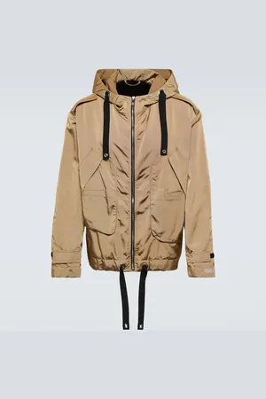 VERSACE Hooded nylon jacket