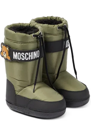 Moschino Faux shearling-lined snow boots