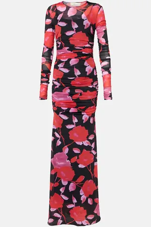 BLUMARINE Fine Jer printed maxi dress