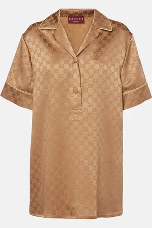 Gucci GG satin blouse