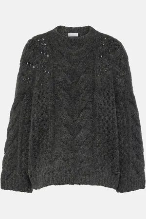 Brunello Cucinelli Cable-knit alpaca-blend sweater