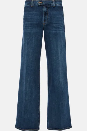 7 for all Mankind Lotta Rebel high-rise wide-leg jeans
