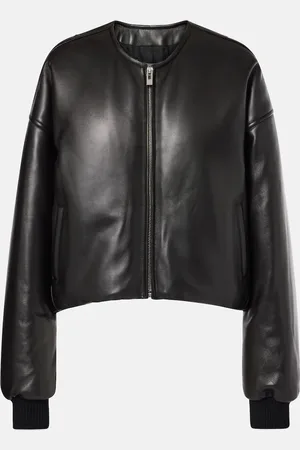 Alaïa Leather bomber jacket
