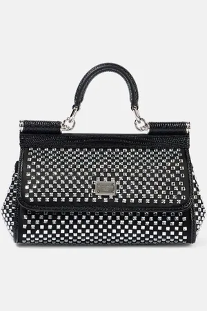 Dolce & Gabbana Sicily Small embellished satin tote bag