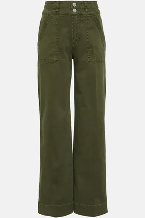Frame High-rise wide-leg jeans